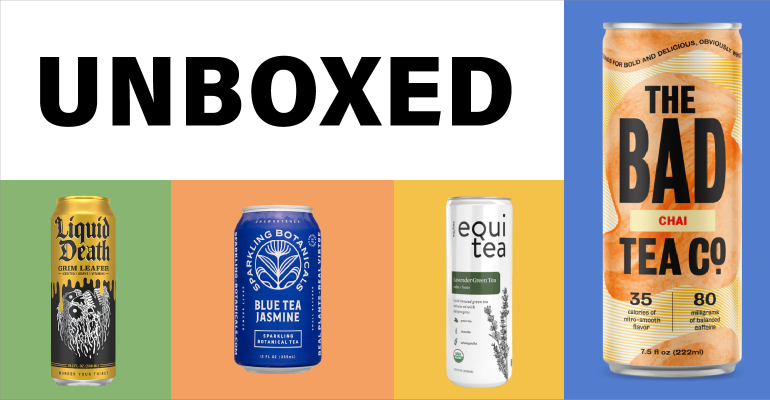Unboxed canned teas